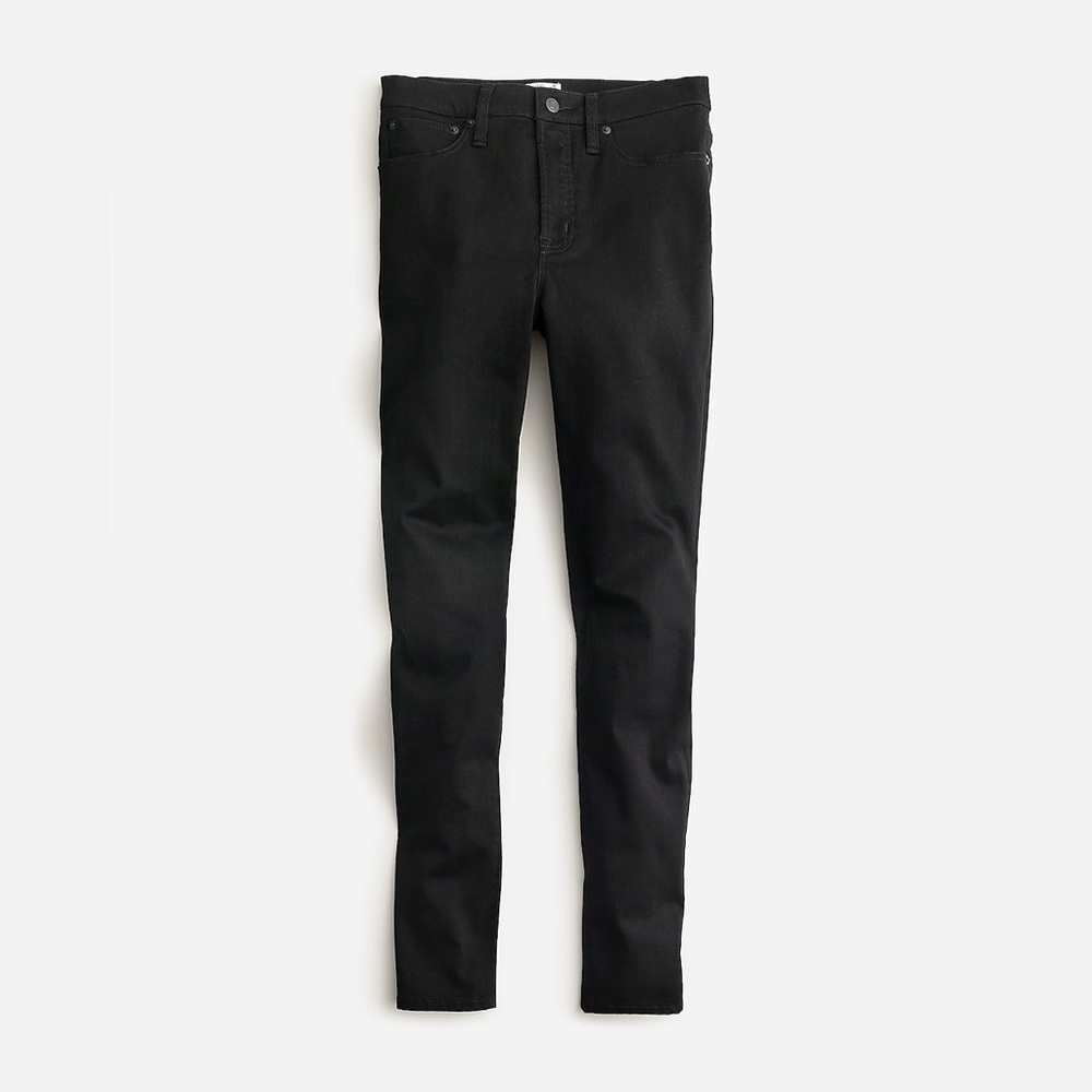 Black J Crew Skinny Jeans, 10” High-Rise, Signature Stretch (27)